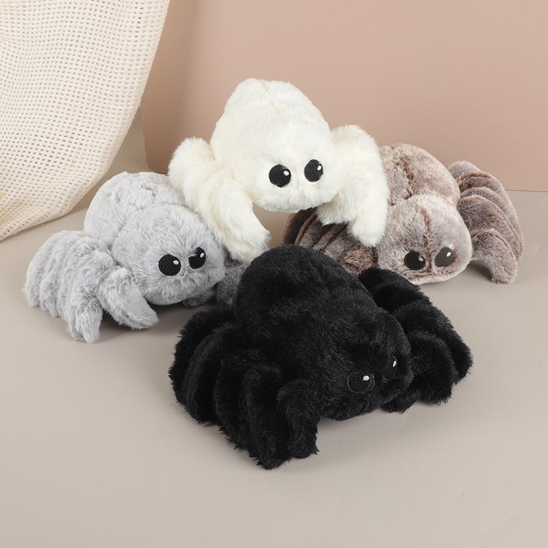 Cartoon Realistic Plush Spider Toy Stuffed Doll Gift for Christmas