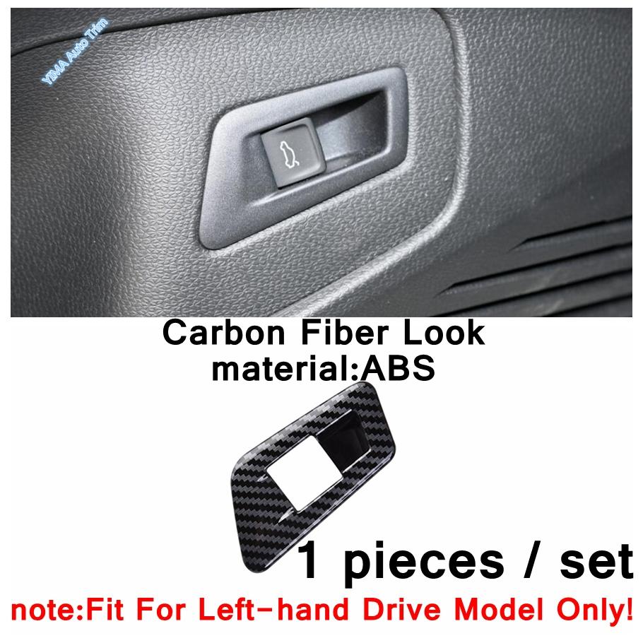 For VW Volkswagen ID.6 ID6 Carbon Fiber Car Window Lift Button / Head Lights Switch / Water Cup Accessories Cover Trim
