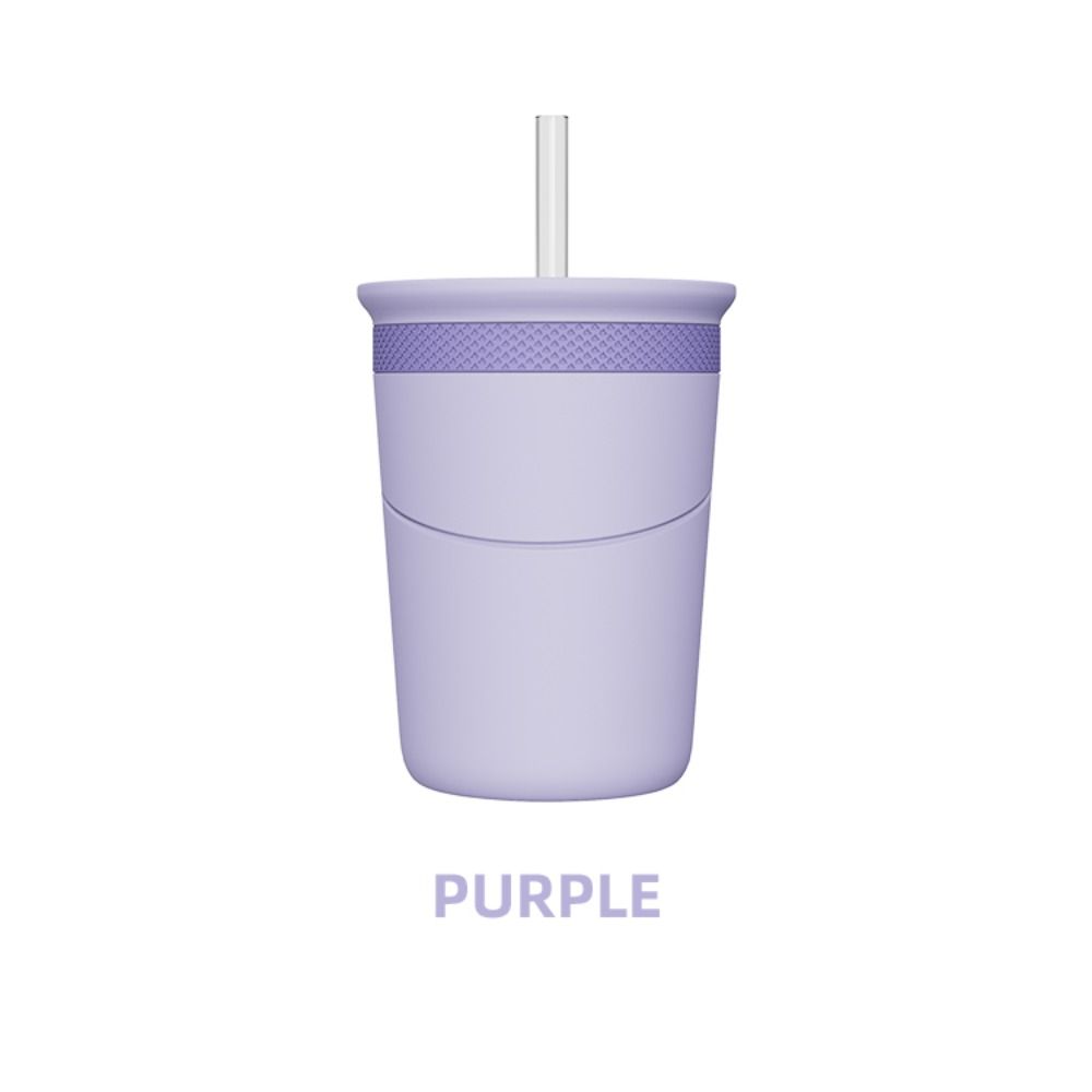 Quick Freeze Straw Cup with Ice Tray Blue Purple Pink Cold Drink Cup Summer
