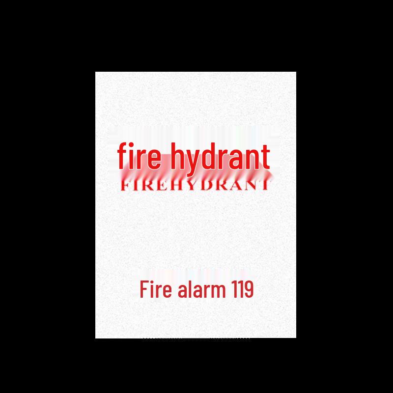 Frosted Fire Hydrant Door Panel
