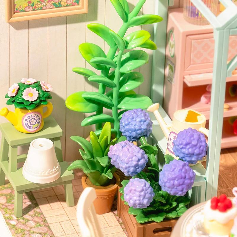 ROBOTIME Rolife 3D Puzzle Super Creator Blooming Tea Garden DIY Miniature House (DW013B) | 1:24 Scale