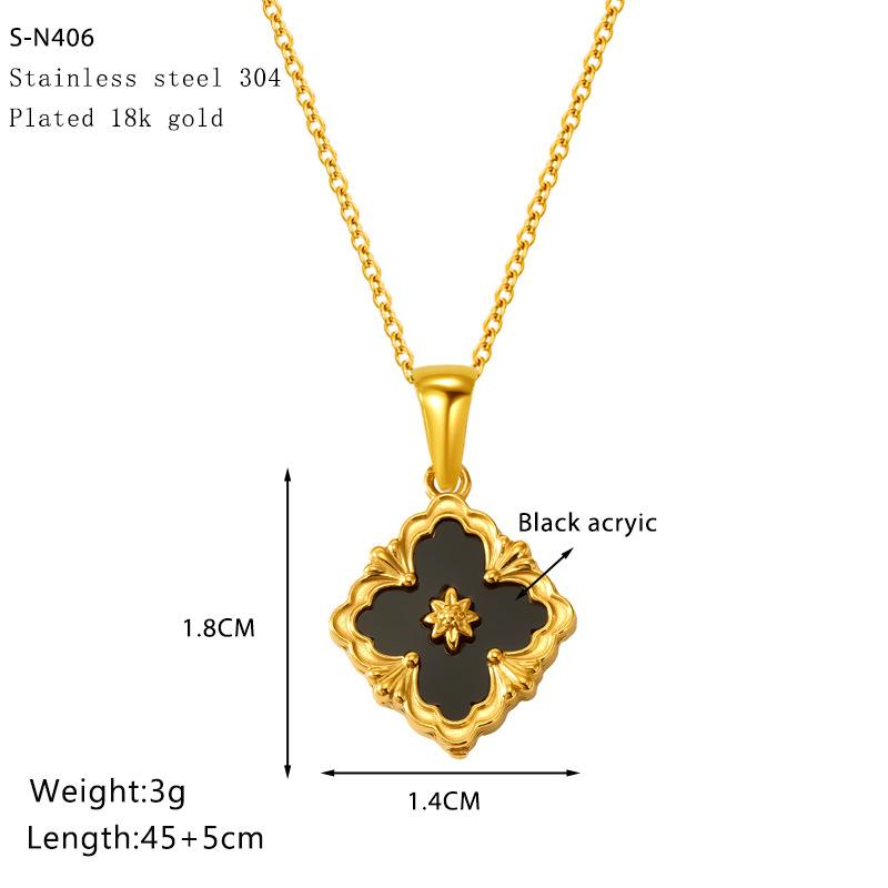 Simple Necklace Female Design Stainless Steel Diamond-Set Personalized Collarbone Chain Jewelry Exquisite