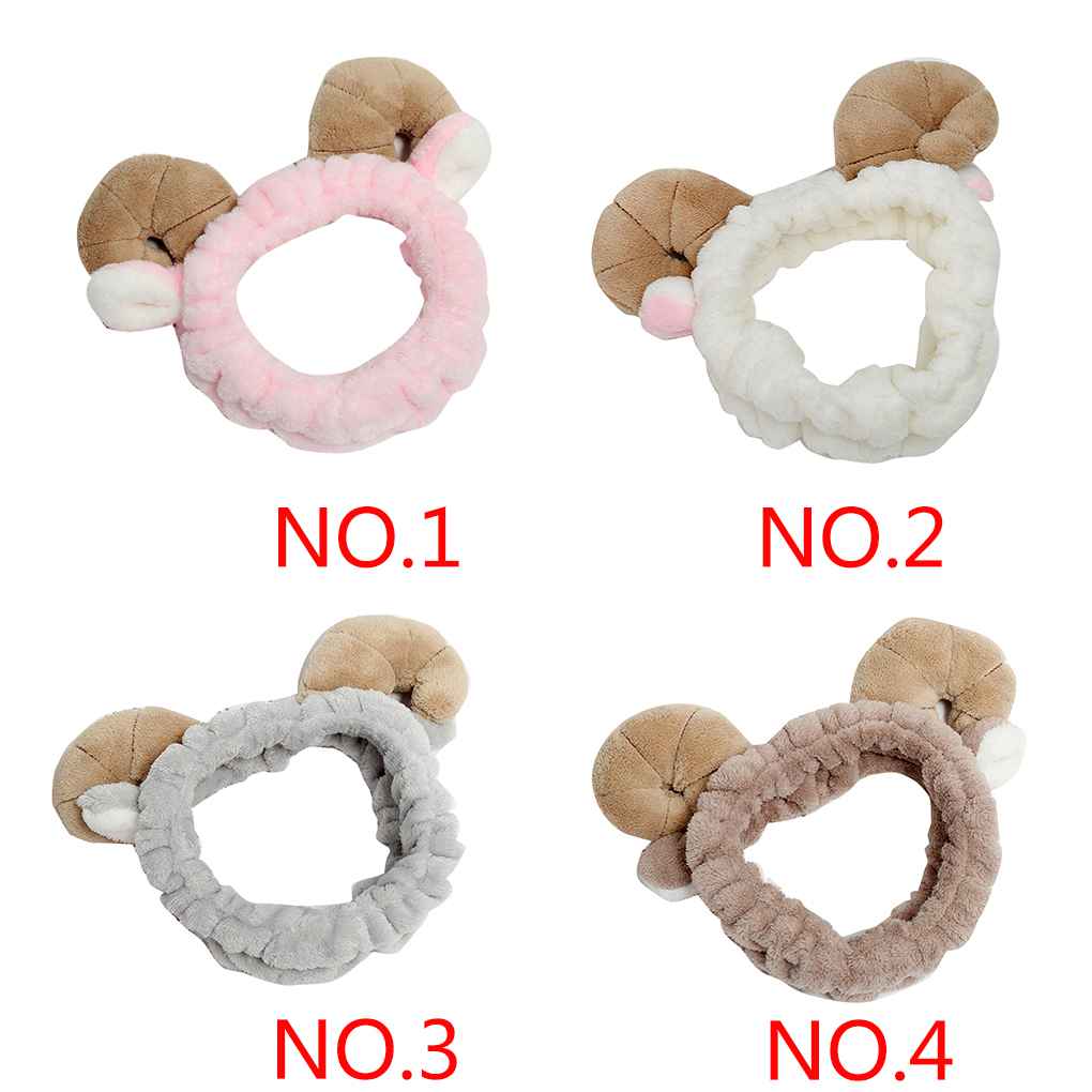Women Cute Ears Elastic Headband Comfortable Wash Face Hair Holder Hairbands