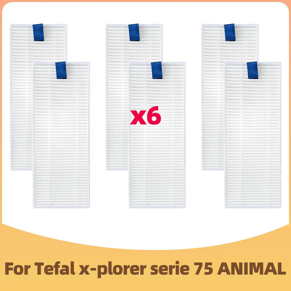 

Подходит для робота-пылесоса Tefal x-plorer serie 75 ANIMAL RG7687/RR7687WH Запчасти Основная боковая щетка HEPA-фильтр Принадлежности для мытья полов