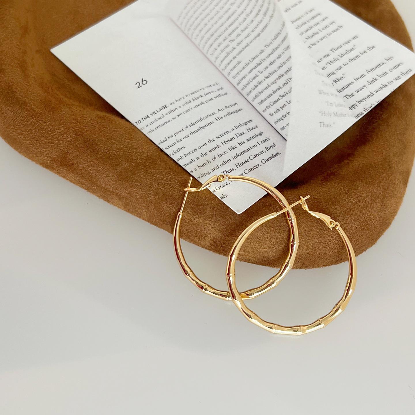 2025 Bamboo Joint Design Earrings – Simple, Elegant & Fashionable for Daily Wear