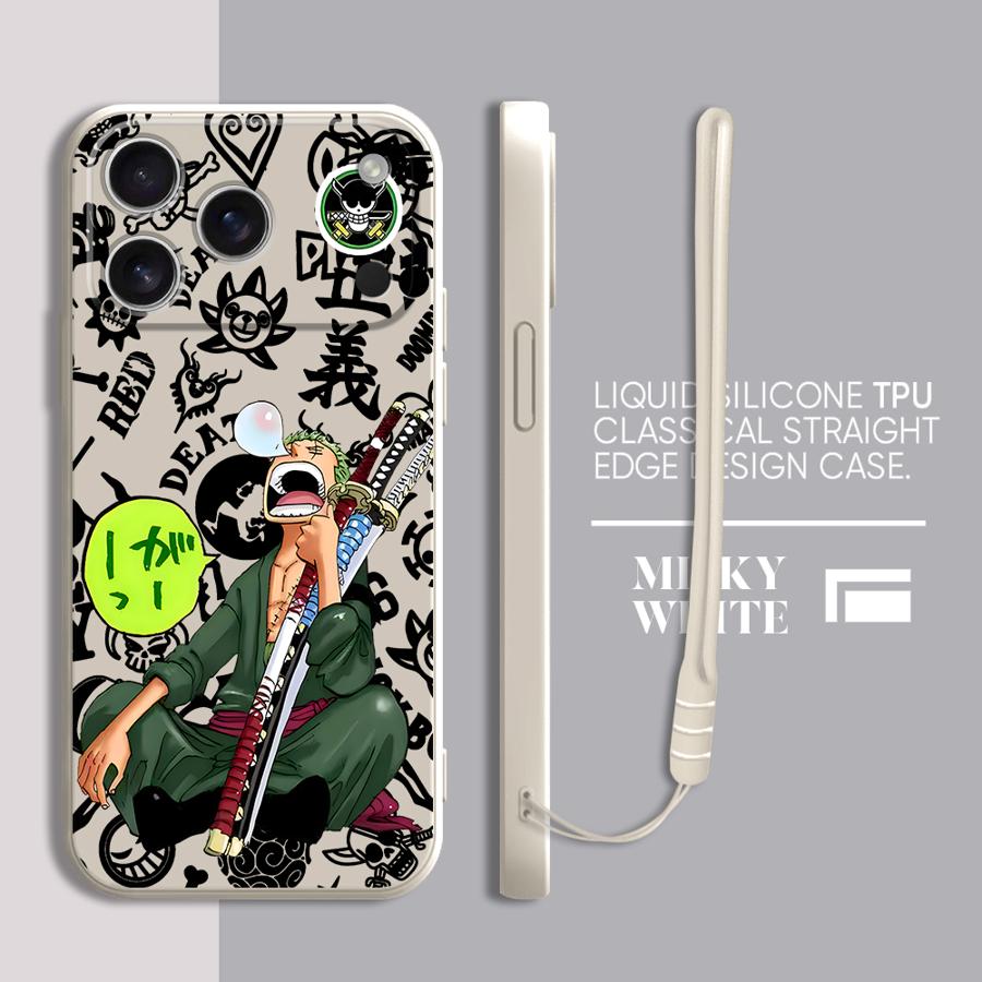 One Pieces Anime Case for Apple iPhone 17 Pro Max 7 8 13 Mini XS XR 12 Plus 15 Air 16 11 Phone Cover