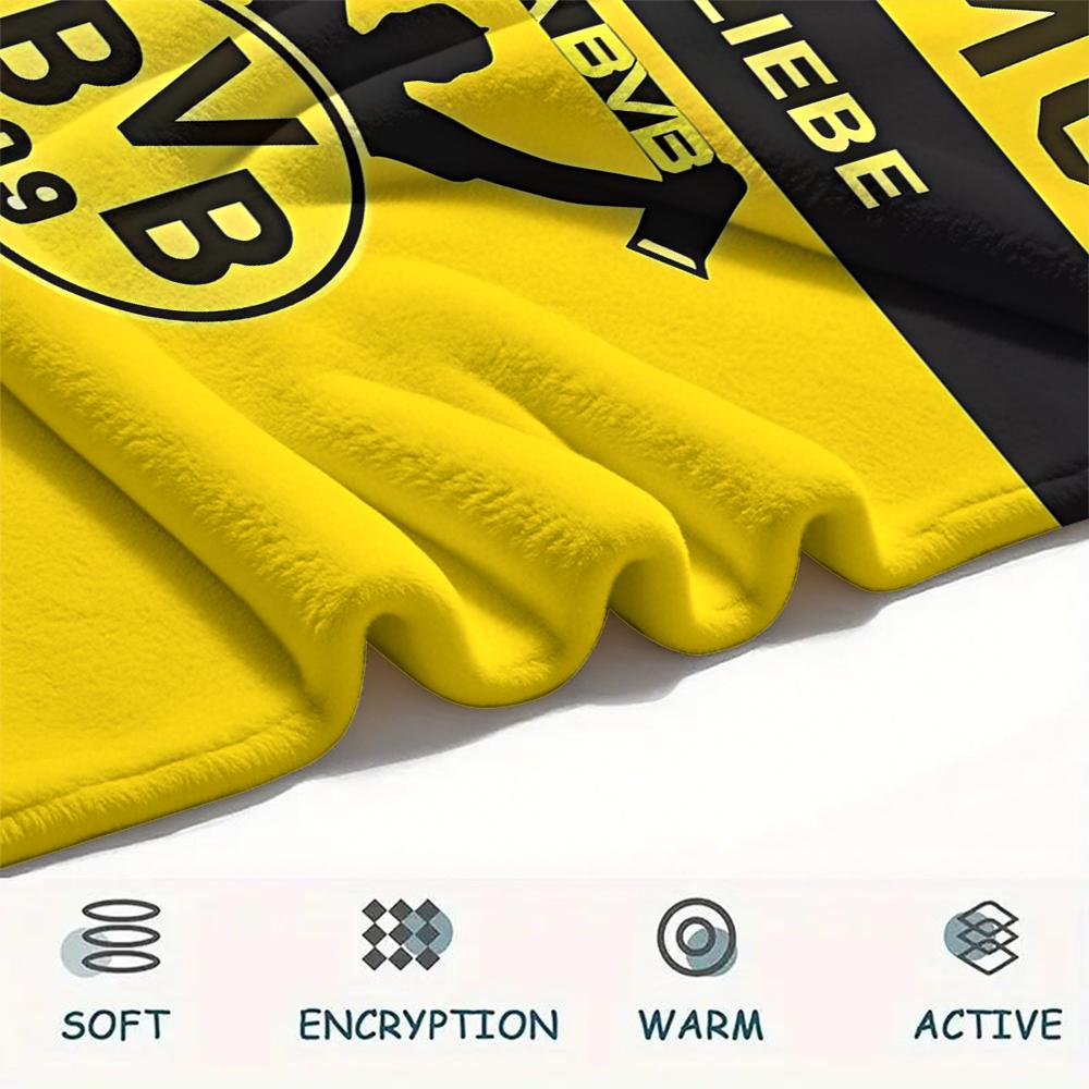 1 Peça Cobertor de Flanela com Estampa BVB, Alta Qualidade Todas as Estações, Decoração de Casa, Calor e Conforto, Perfeito para Presentes de Natal