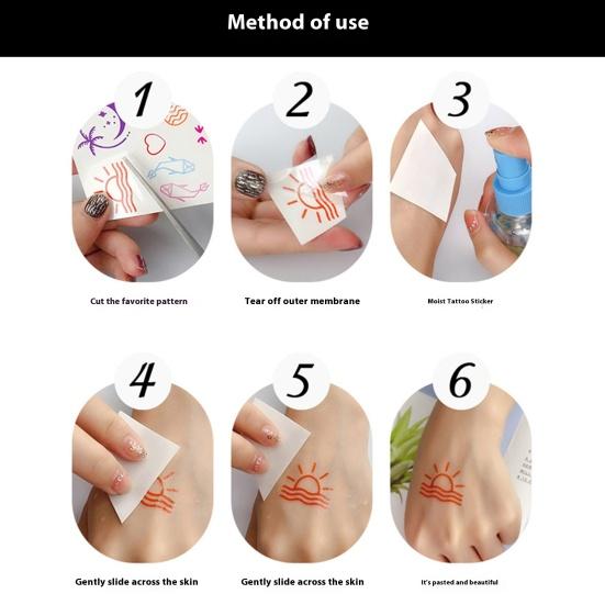 Waterproof Tattoo Stickers Middle Eastern Lace Temporary Tattoos for Women Adults Adhesive Body Art Stickers