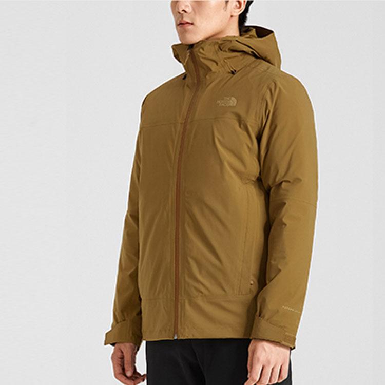 The North Face Windbreaker Jackets Men's Brown Hooded Moderate NF0A4N9T-173