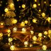 Outdoor Waterproof Solar LED Bubble String Lights for Festive Camping & Christmas Decor