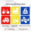 Children's Educational Painting Stencils: DIY Plastic Templates for Early Education