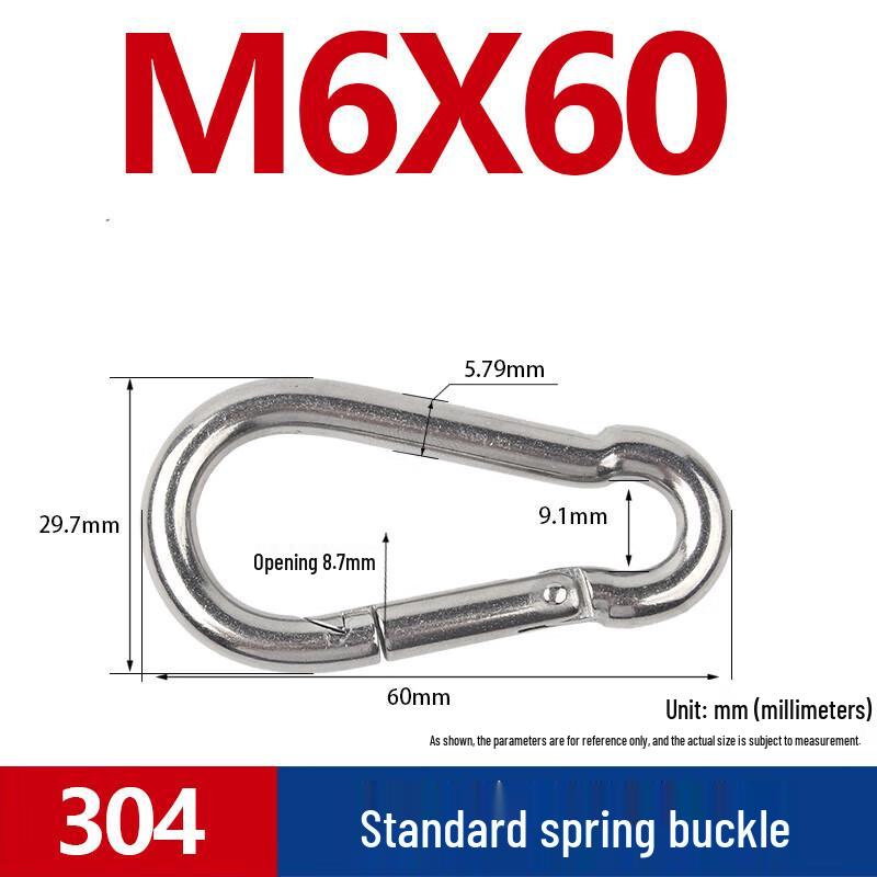 Ledway 304 Stainless Steel Gourd Carabiner (10 Pcs)