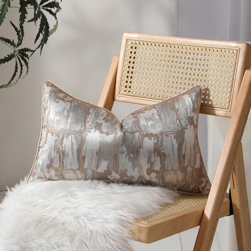 High-precision Light Luxury Sofa Decorative Lumbar Pillow, Living Room Sofa Cushion Cover, Modern Pillow
