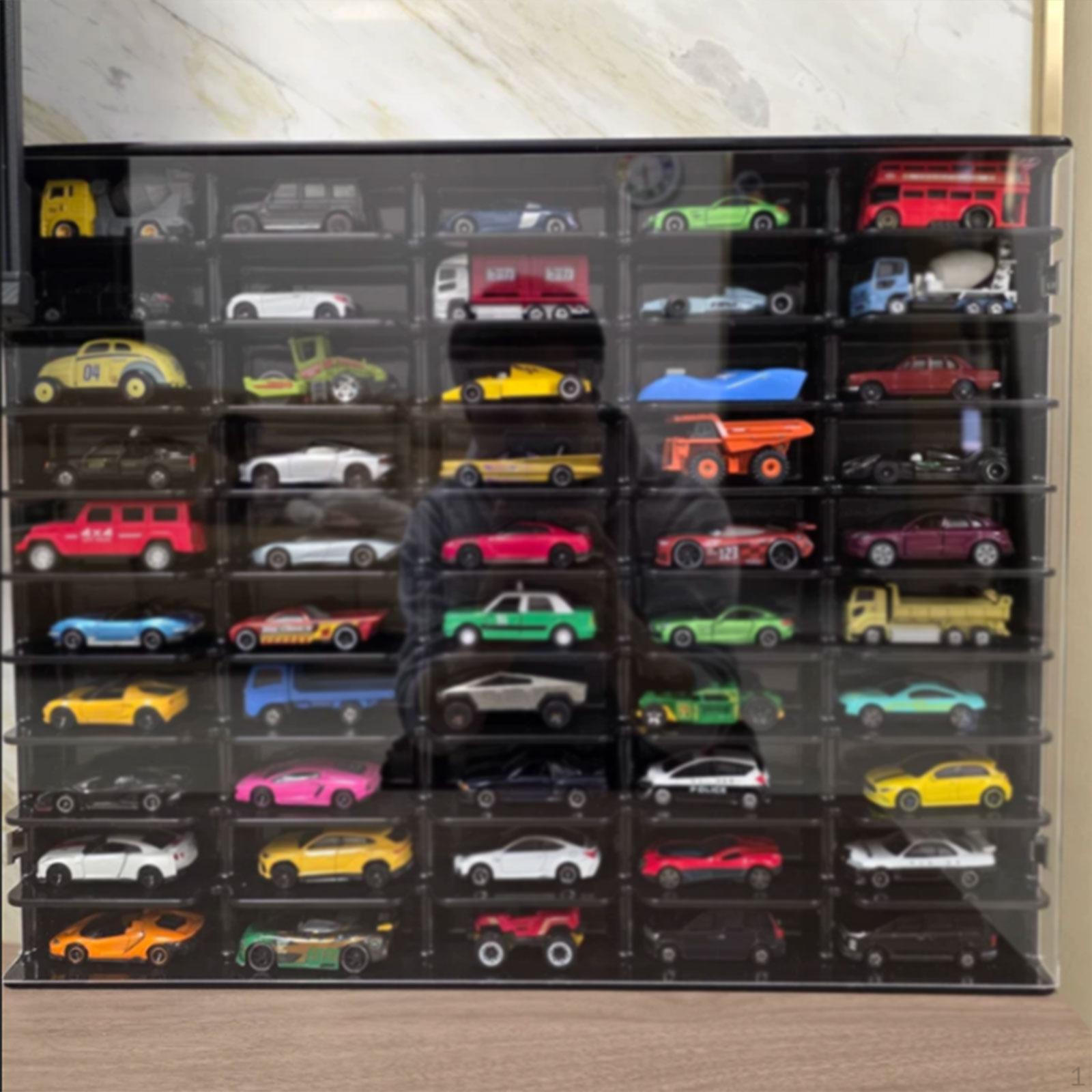 

1/64 Model Car Storage Display Case 50 Slots Protection Multifunctional Dustproof Sturdy Organizer