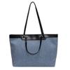 Leisure commuting large-capacity bag, women's big bag, new denim shoulder bag, college student tote big bag