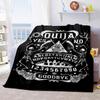1PC Spirit Board Ouija Print Plush Blanket Perfect All Seasons Soft Comfortable Sofa Office Travel Festive Gift