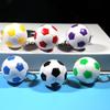 14pcs Pull On Closure Football Keychains Waterproof Design Sport Ball Key Chain  Bag Decoration