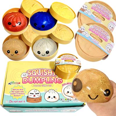 Squishy knedlíky Tajemné knedlíky Fidget hračky Senzorická panenka Míček na odbourání stresu Relaxační dárek Party drobnosti Dárek slepá krabička