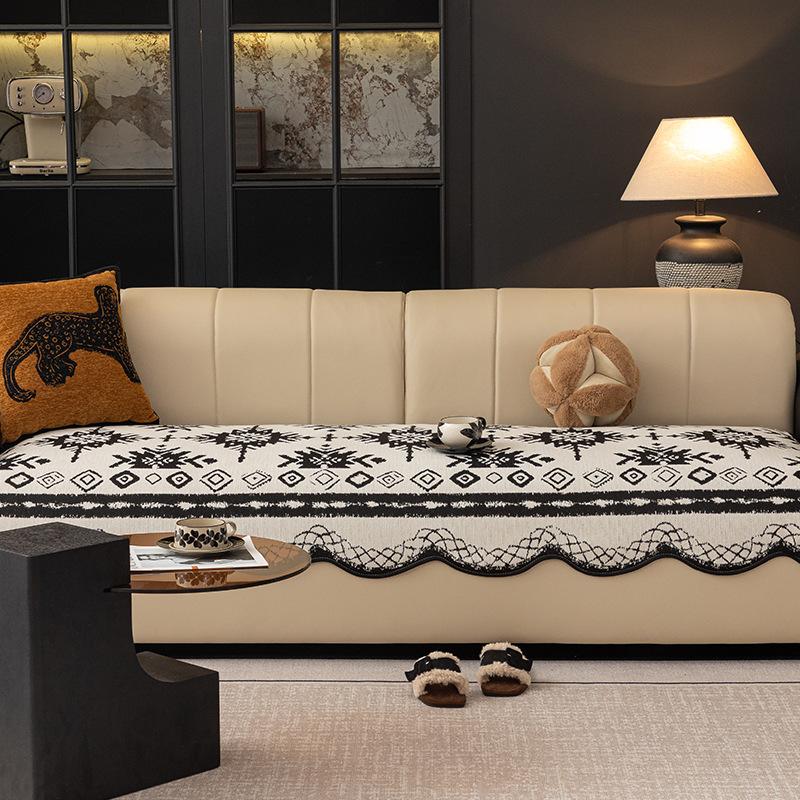 New Special-Shaped Sofa Cushion Universal Sofa Fixed Seat Cushion For All Seasons, High-End Straight Sofa Cover Cloth