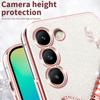 For Samsung Galaxy S23 Case Dragonfly Kickstand TPU Flowers Glitter Phone Cover