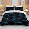 3D Geometric Hexagonal Rhombus Print Bedding Set Duvet Cover 1 Duvet Cover 2 Pillowcases Adult and Kids Bedding Set Luxury Gifts