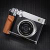 FUJIFILM ve Fuji GFX100RF ile Uyumlu, Özel Hızlı Çıkarma Plakası ve Premium Retro Doğal Ahşap Tutamağa Sahip Iborrys Premium Masif Ahşap Kamera