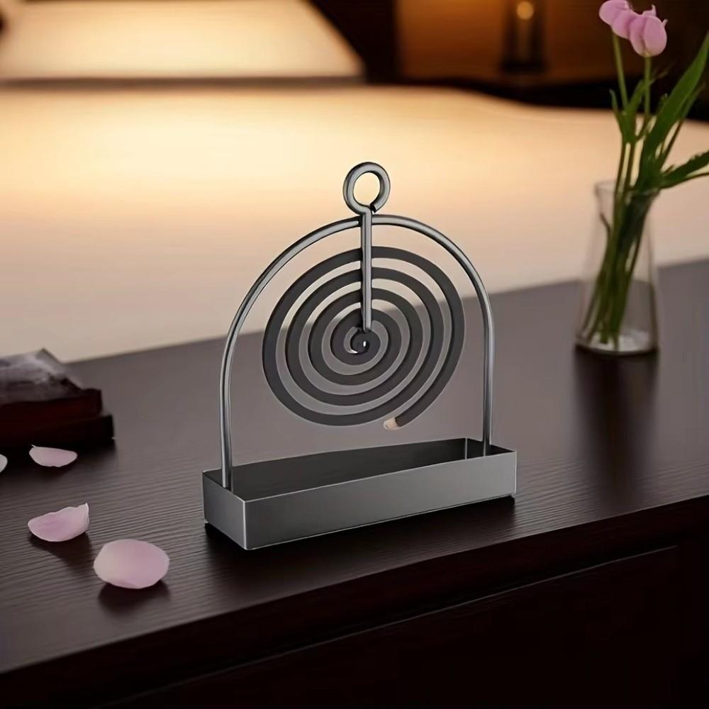 Anti Scalding Incense Holder Rustproof Coil Incense Burner Coil Vertical Stand  Indoor Use