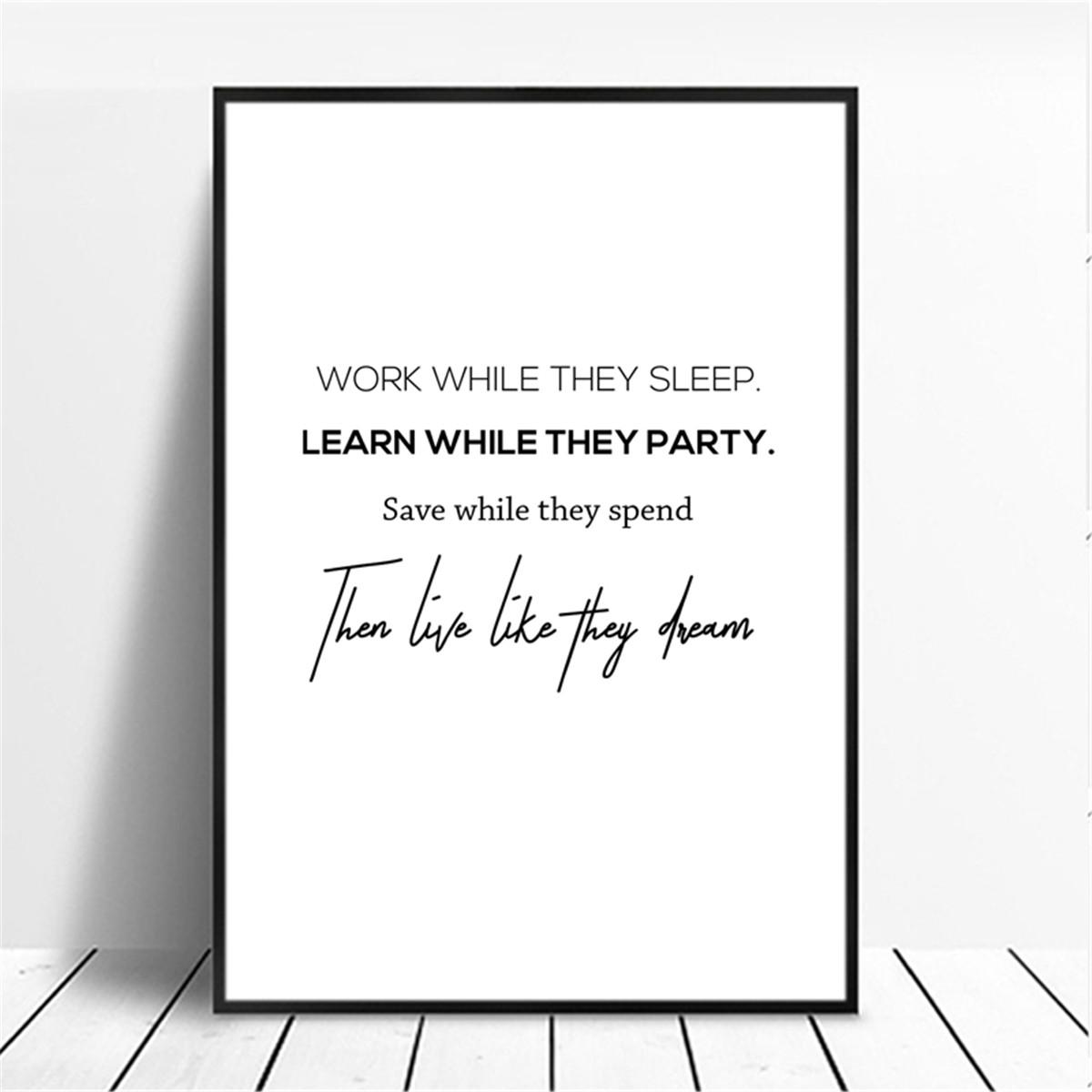 

Минимализм, английские предложения, вдохновляющие слова, постеры, принты, холст, живопись, настенные художественные фотографии, украшение для гостиной, дома 50x70cm No Framed