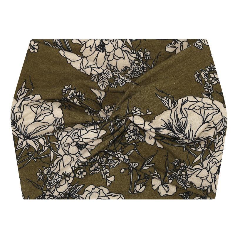 Bohemian Paisley Women's Wide Elastic Cotton Headband - Non-slip, Breathable, Skin-friendly