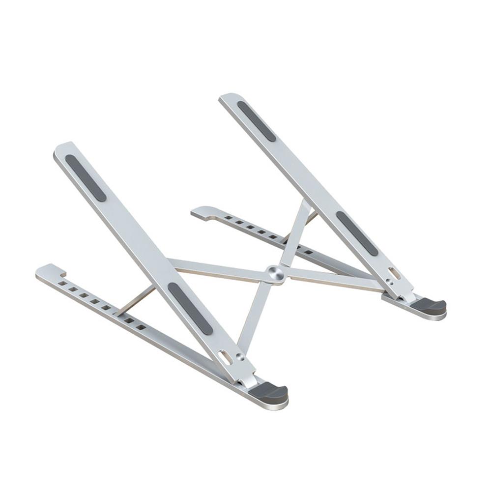 

Эргономичная подставка для компьютера Алюминиевый сплав Портативная подставка для ноутбука Портативный держатель для ноутбука для ноутбуков до 17,3 дюймов серебряный