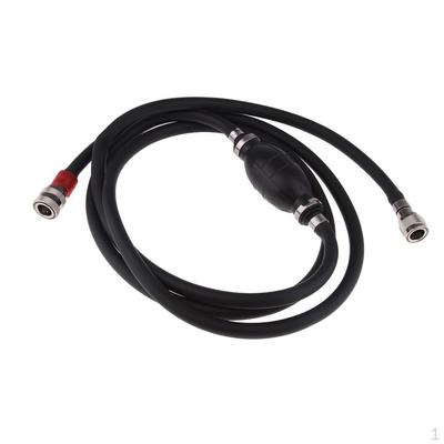 Marine Fuel Line Assembly for 240cm Outboard Motors, Black