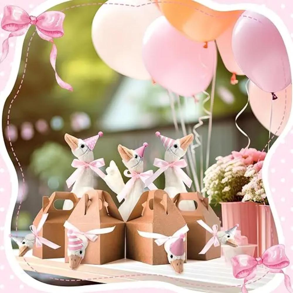 6/16PCS One Silly Goose Party Favors Stuffed Animal Plush Toy Baby Shower Birthday Party Gifts (Size:25CM)