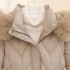 Fashion Winter Woman Coats Hooded Faux Fur Collar Thick Warm Plus Size Long Parkas Loose Women's Jackets