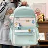ins Girls College Style Casual Versatile Backpack Junior High School Student Large Capacity School Bag Women's Travel Light Backpack