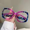Irregular Rim Glasses Women Fashion Patchwork Blue Light Blocking Optical Frames New Trendy Stylish Brand Design Eyewear