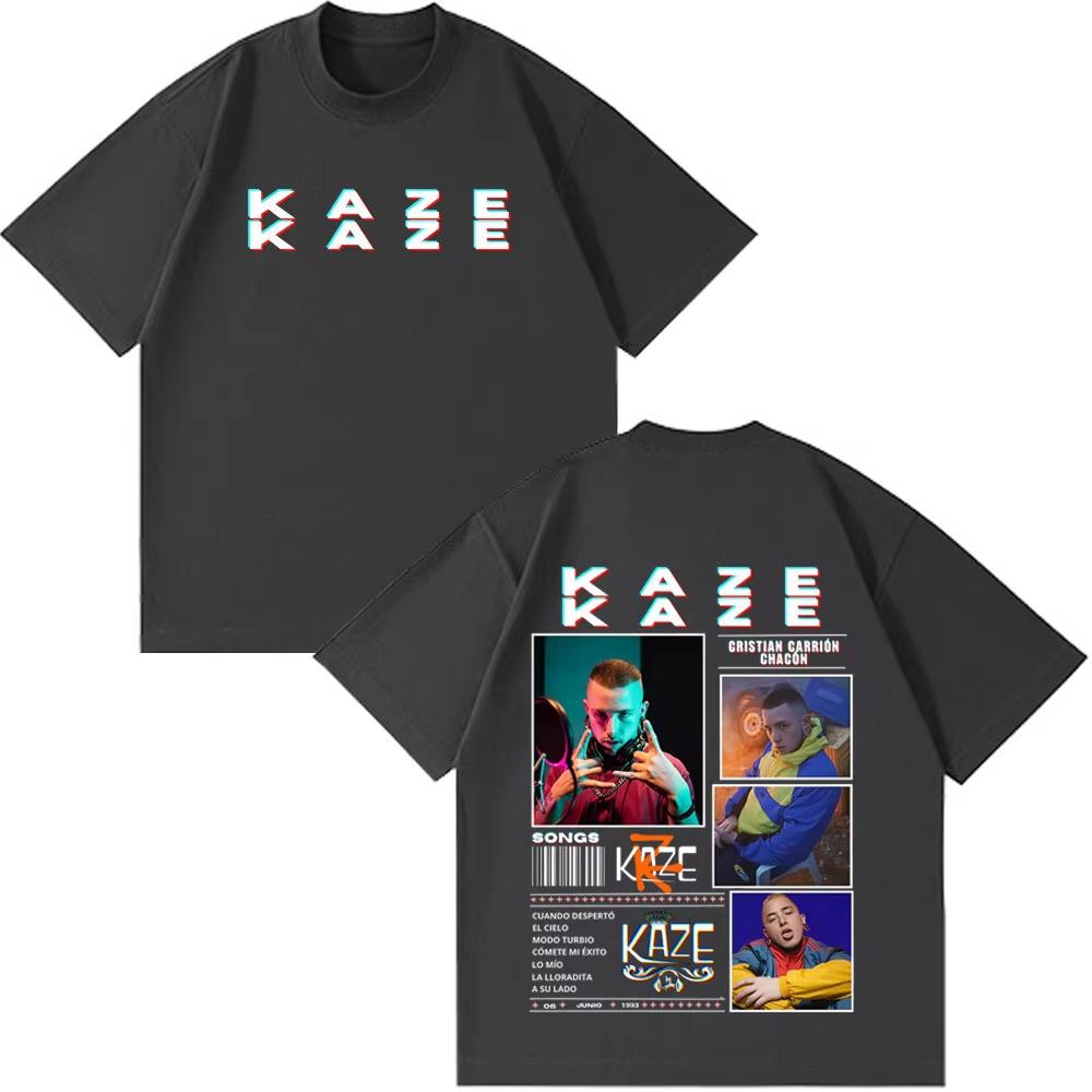 Rapper Kaze R New Fashion Album Printed Tshirt Unisex Women Casual Tshirt Shortsleeved Cotton Hiphop Punk Oversized Tshirt Top