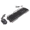 Gaming Keyboard and Mouse Combo 104 Keys Ergonomically Mechanical Feel Wired USB Gaming Keyboard Mouse Set