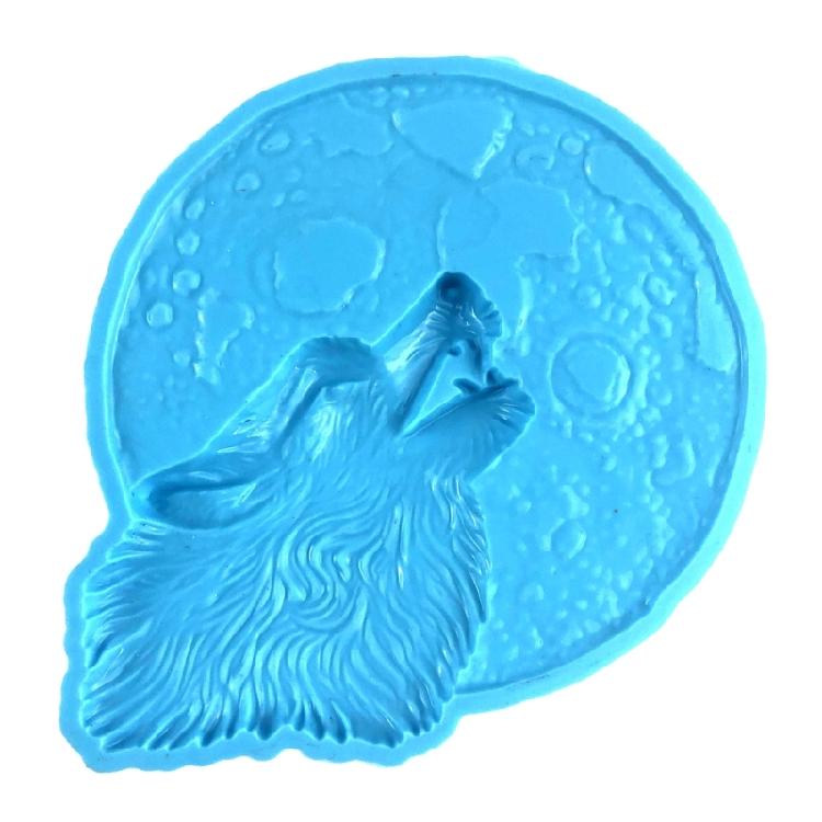 Semi-stereoscopic Wolf Mold DIY Ornaments Pendant Epoxy Resin Crafting Mold