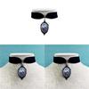 Gothic Dragon Pendant Necklace With Velvet Embossed Design For Men And Women