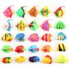 10PCS Plastic Vivid Floating Fishes Artificial Ocean Fish Small Simulated Fake Fish for Fish Tank Decorations