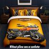 Set Biancheria da Letto Design Harley-Davidson 1 Copripiumino + 2 Federe Morbido Traspirante Biancheria da Letto per la Casa
