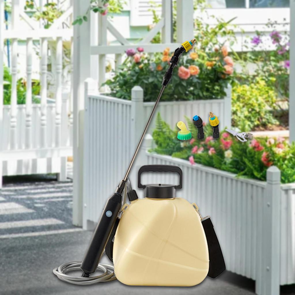 5 Liters Electric Plant Mister Sprayer Retractable Rod Portable Multifunctional USB Rechargeable for