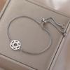Dawapara Star of David Bracelet Jewish Prayer Judaica Hexagram Charm Protection Amulet Couple Gift Stainless Steel Jewelry