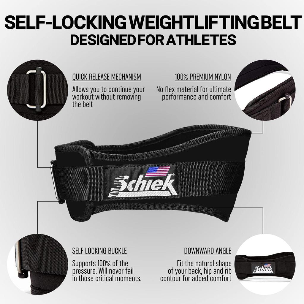 Schiek Lifting Belt 2006 Black No. Large, [Training Belt]