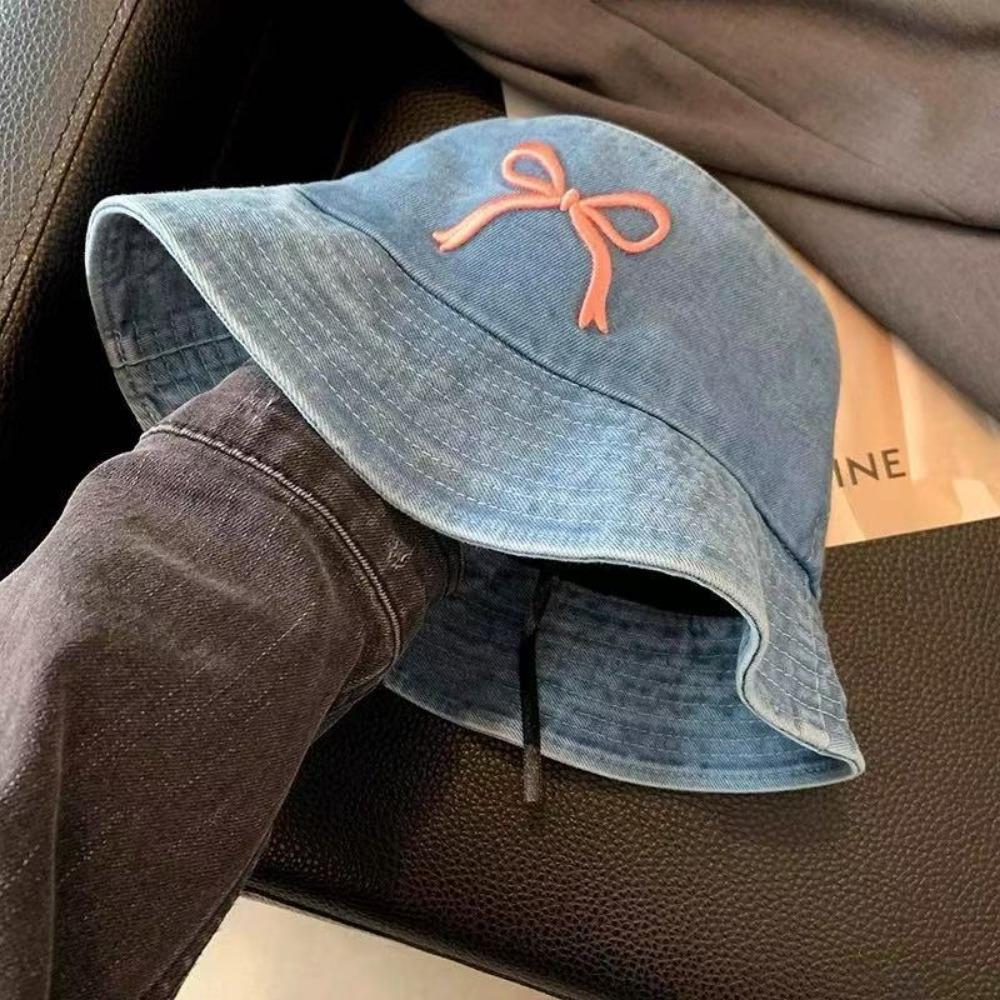 Unisex Cotton Bucket Hats Summer Men Denim Beach Cap New Fabric Sunbonnet