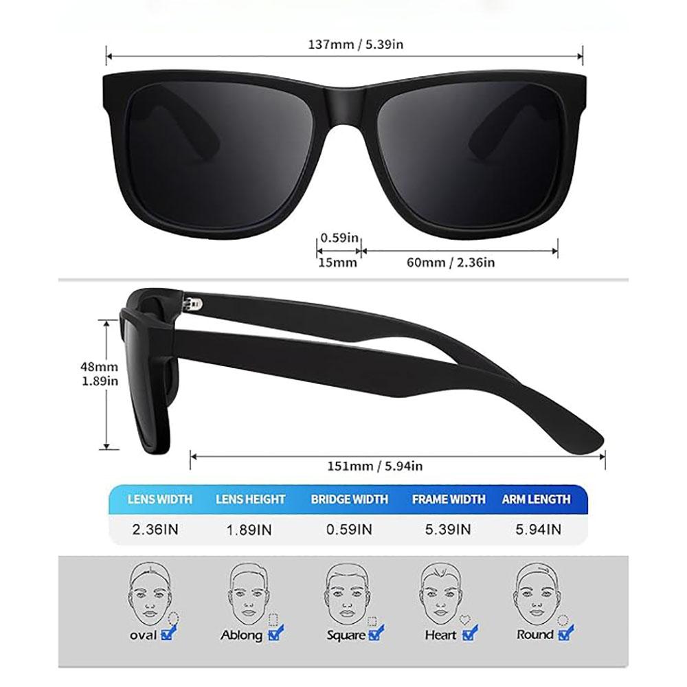 Fantasy Cool UV Protection Square Sunglasses for Men Women Outdoor Sports Travel Driving Golf Fishing