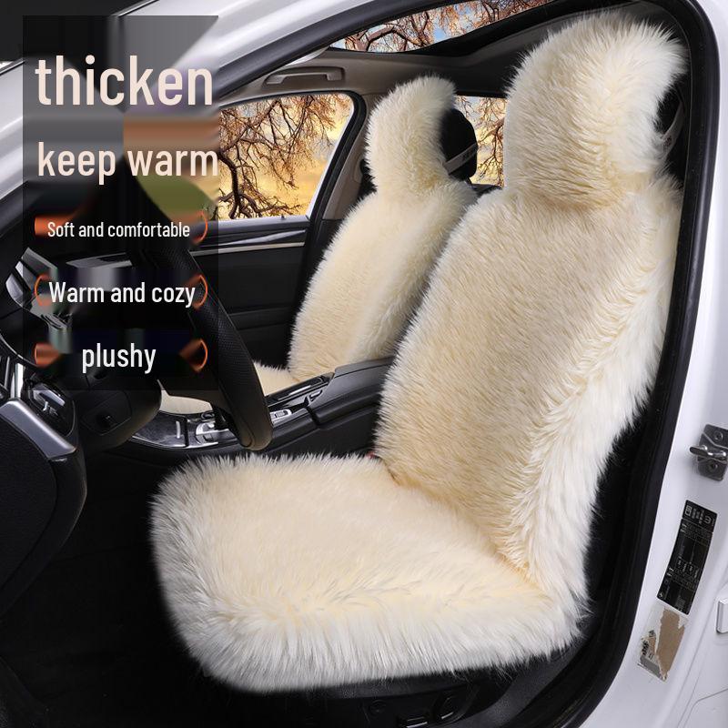 Dicker Plüsch Universal Autositzbezug - Rutschfest & Gemütlich für Herbst und Winter
