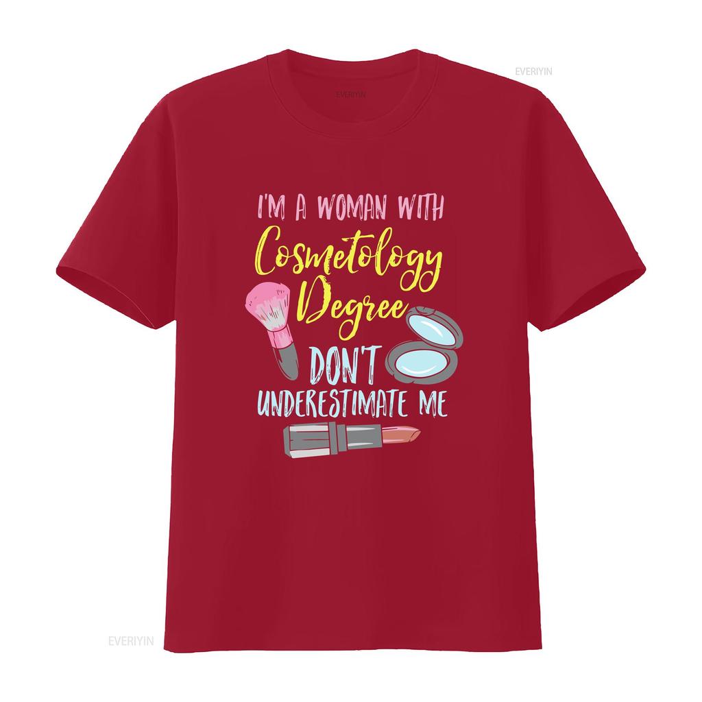 CosmetologisT T Shirt Esthetician Makeup ArtisT Cosmetology Degree Vintage Washed Soft Designer Clothes Casual Stylish