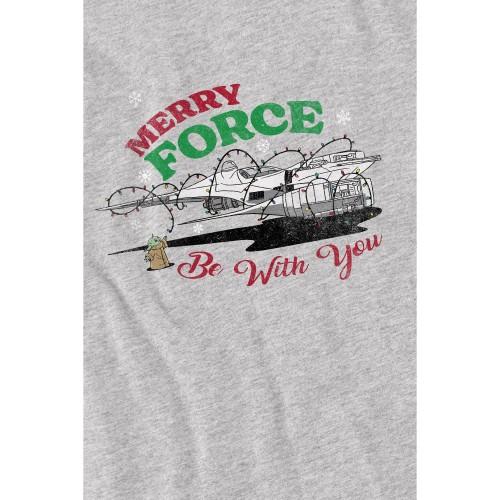 Star Wars: The Mandalorian Childrens/Kids Merry Force Be With You Grogu T-Shirt