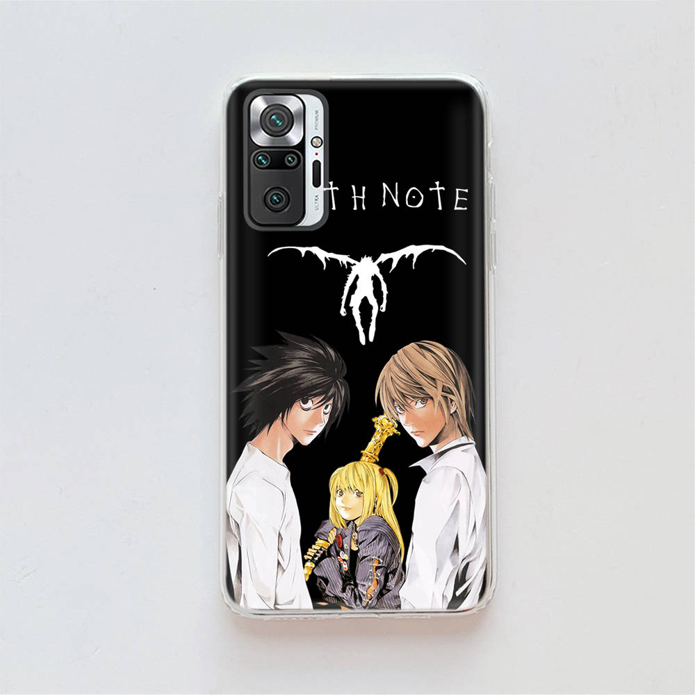 

Прозрачный чехол для Samsung A04 A14 A23 A34 A54 M23 M33 M52 M53 Realme Narzo 50 50I 50a Prime C35 C55 C30S 10 9 Pro D-74 Death Note Tecno Camon 19 pro жасмин